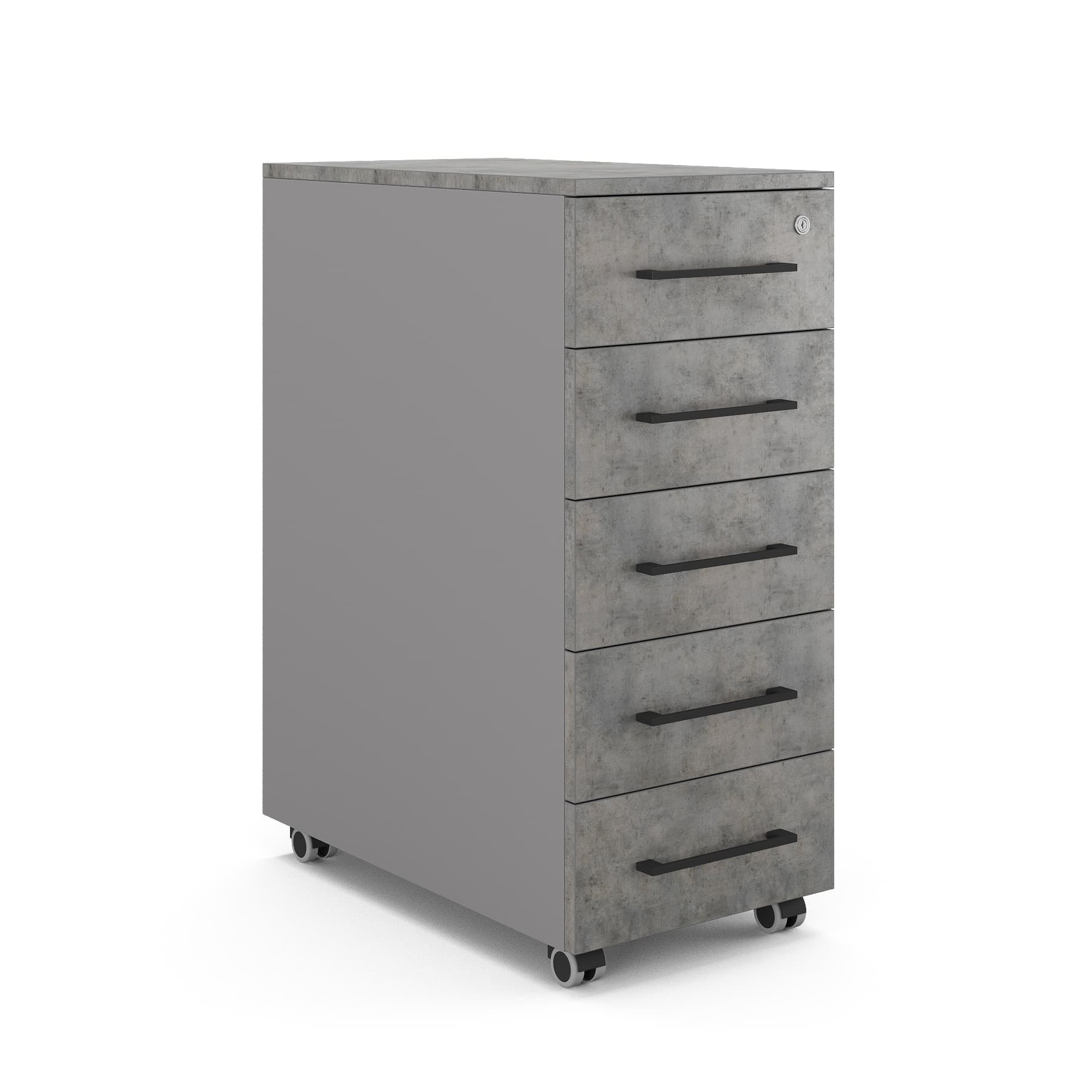 Тумба мобильная Kobor TМ5-40/50 aluminum/chicago