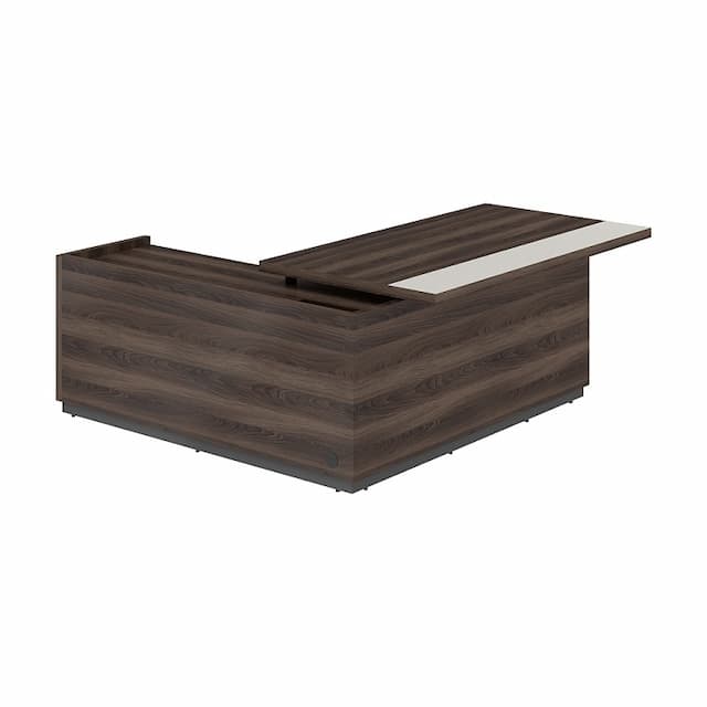 Стол для руководителя с комбинированной столешницей, правый Norden REEF RF.104R.DAPG.DA 1850х1850х750 мм