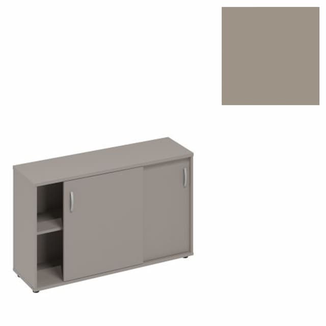 Шкаф-купе низкий (для 2-х столов 60) Юнитекс А4 (124.4x36.4x75.6) А4 330 МП мокко премиум
