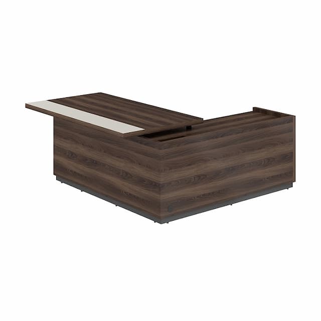 Стол для руководителя с комбинированной столешницей, левый Norden REEF RF.104L.DAPG.DA 1850х1850х750 мм