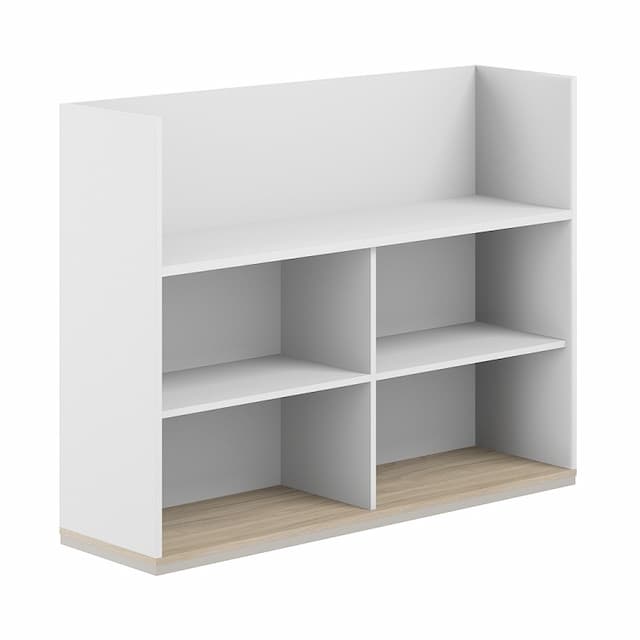 Стеллаж-комбо 1438 односторонний Norden Allegro AG.252.300.672.WH с экраном ЛДСП