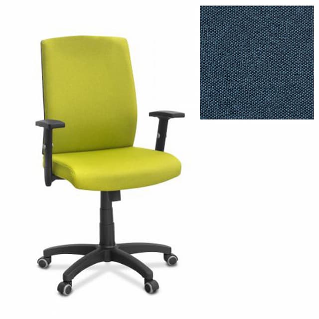Офисное кресло для персонала Юнитекс Alfa A/SL/1D ткань Bahama синяя