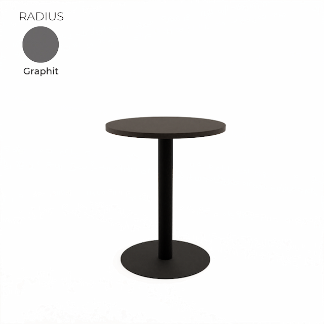 Стол обеденный круглый Алсав 21RADIUS.006 Graphit