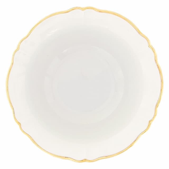 Салатник Ø 26 см Bitossi Parisienne PAR02017 (цвет молочный, с золотым ободком)