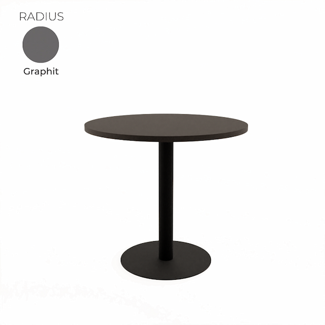 Стол обеденный круглый Алсав 21RADIUS.008 Graphit