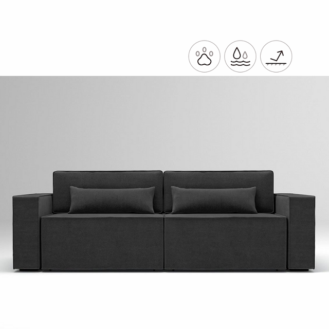 Диван Мастерфабрик Камо Saga dark grey ткань рогожка