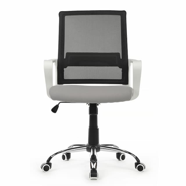 Кресло Riva Chair Mint RCH 1029MW Белый пластик/Чёрный
