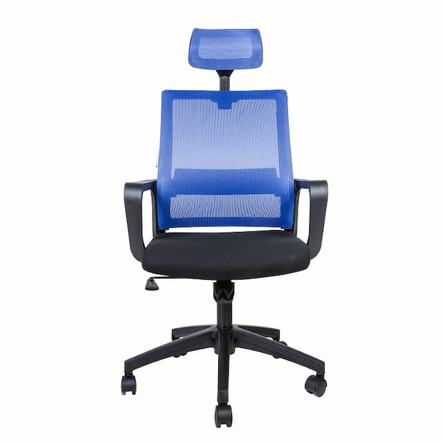 Кресло офисное Norden Бит 815А-AF01-T09 (синяя сетка / черная ткань)
