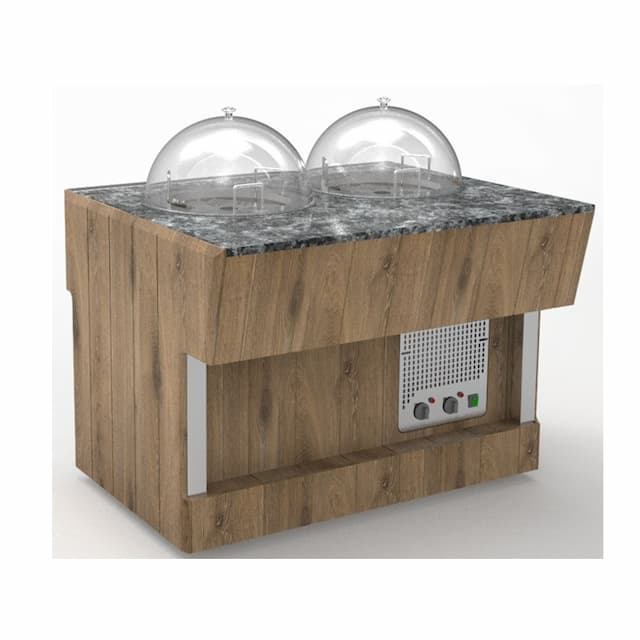 Диспенсер для тарелок длиной 505 мм пристенного шведского стола Челябторгтехника RD40SP